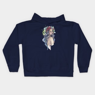 Woman Portrait Kids Hoodie